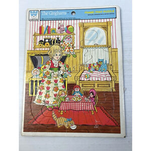 The Ginghams Children's Tray Puzzle Whitman 1976 Girl's Room Vintage Home Decor